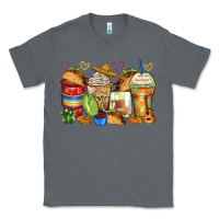 Charcoal Heather tacos coffee cups Classic Tee - Zillion Design Studio