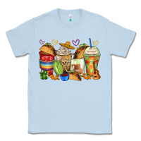 Dusty Blue tacos coffee cups Classic Tee - Zillion Design Studio