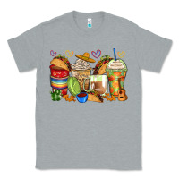 Heather Grey tacos coffee cups Classic Tee - Zillion Design Studio