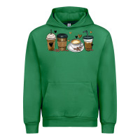 Emerald coffee latte coffee cups Urban Hoodie - MaliasSmallBusiness