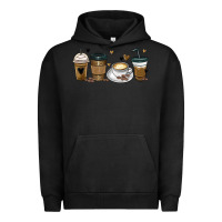 Pigment Black coffee latte coffee cups Urban Hoodie - MaliasSmallBusiness