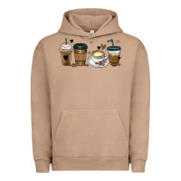Pigment Burro coffee latte coffee cups Urban Hoodie - MaliasSmallBusiness