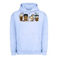 Pigment Grape Ice coffee latte coffee cups Urban Hoodie - MaliasSmallBusiness