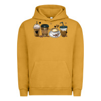 Pigment Peanut Butter coffee latte coffee cups Urban Hoodie - MaliasSmallBusiness