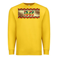 Lemon juneteenth 1865 leopard licence plate template Premium Sweatshirt - Artiststas