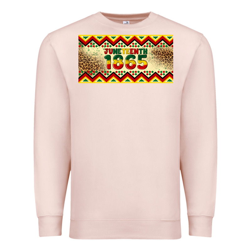 Juneteenth 1865 Leopard Licence Plate Template Premium Sweatshirt by Artiststas | Teevron