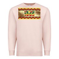 Pale Pink juneteenth 1865 leopard licence plate template Premium Sweatshirt - Artiststas