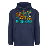 Navy made to worship Heavyweight Hoodie - Artiststas