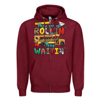 Burgundy they see me rollin they waitin Zipper Hoodie - texasbilliewilder