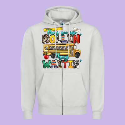 They See Me Rollin They Waitin Zipper Hoodie Designed By Texasbilliewilder