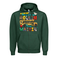 Sports Green they see me rollin they waitin Zipper Hoodie - texasbilliewilder