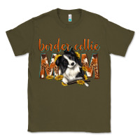 Army Green western border collie mom Classic Tee - texasbilliewilder