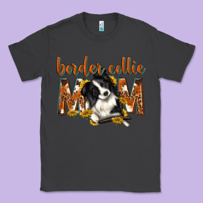 Western Border Collie Mom Classic Tee Designed By Texasbilliewilder
