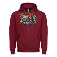 Burgundy ranch mama Zipper Hoodie - Zillion Design Studio