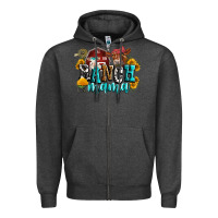 Charcoal Heather ranch mama Zipper Hoodie - Zillion Design Studio