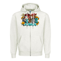Oatmeal Heather ranch mama Zipper Hoodie - Zillion Design Studio