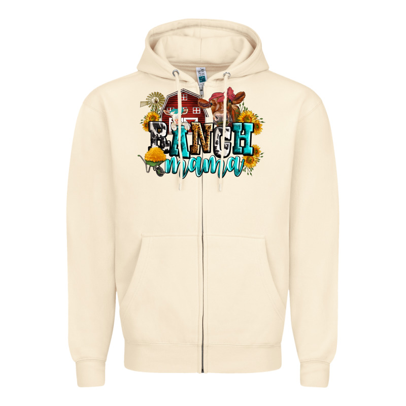 Ranch Mama Zipper Hoodie by Zillion Design Studio | Teevron