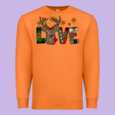 Love Christmas Premium Sweatshirt Designed By Jahusdesignshop