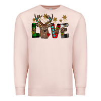 Pale Pink love christmas Premium Sweatshirt - JahusDesignShop