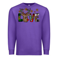Purple love christmas Premium Sweatshirt - JahusDesignShop
