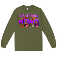 Army Green basketball mama Long Sleeve Tee - AdoDesignShop