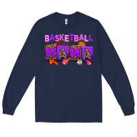Navy basketball mama Long Sleeve Tee - AdoDesignShop