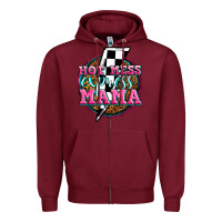 Burgundy hot mess express mama Zipper Hoodie - Zillion Design Studio