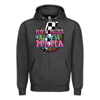 Charcoal Heather hot mess express mama Zipper Hoodie - Zillion Design Studio