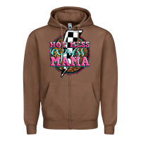 Chestnut hot mess express mama Zipper Hoodie - Zillion Design Studio