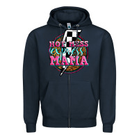 Navy hot mess express mama Zipper Hoodie - Zillion Design Studio