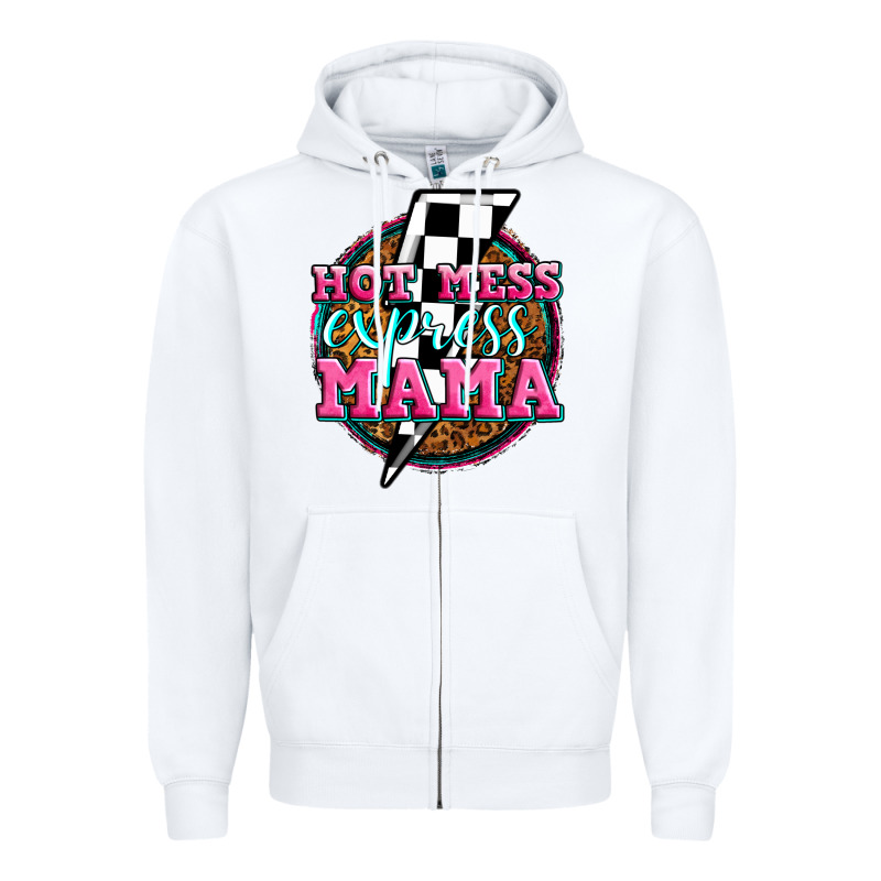 Hot Mess Express Mama Zipper Hoodie by Zillion Design Studio | Teevron