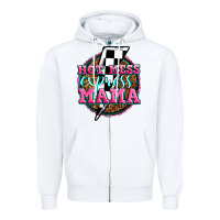White hot mess express mama Zipper Hoodie - Zillion Design Studio