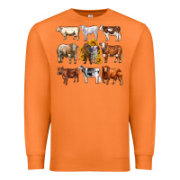 Carrot western cowsand sunflowers Premium Sweatshirt - AdoDesignShop