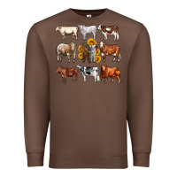 Chestnut western cowsand sunflowers Premium Sweatshirt - AdoDesignShop