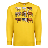 Lemon western cowsand sunflowers Premium Sweatshirt - AdoDesignShop