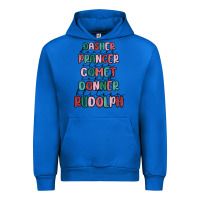 Cobalt dasher dancer prancer vixer comet cupid donner bli Urban Hoodie - MaliasSmallBusiness