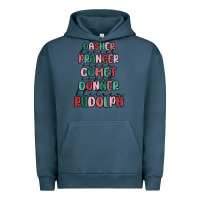 Pigment Midnight Navy dasher dancer prancer vixer comet cupid donner bli Urban Hoodie - MaliasSmallBusiness