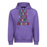 Tulip dasher dancer prancer vixer comet cupid donner bli Urban Hoodie - MaliasSmallBusiness