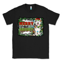 Black merry and bright husky farm  background Classic Tee - RanaPortraitStore