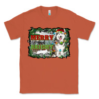 Copper merry and bright husky farm  background Classic Tee - RanaPortraitStore