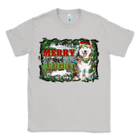 Moon Dust merry and bright husky farm  background Classic Tee - RanaPortraitStore