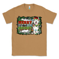 Toasted Coconut merry and bright husky farm  background Classic Tee - RanaPortraitStore