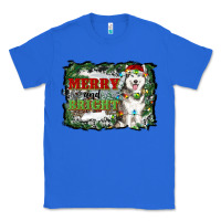 True Royal merry and bright husky farm  background Classic Tee - RanaPortraitStore