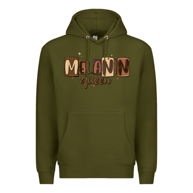 Melanin Queen Premium Hoodie by MaliasSmallBusiness | Teevron