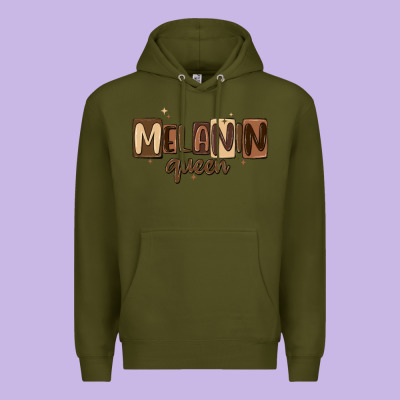 Melanin Queen Premium Hoodie Designed By Maliassmallbusiness