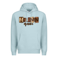 Blue Mist melanin queen Premium Hoodie - MaliasSmallBusiness