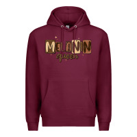Burgundy melanin queen Premium Hoodie - MaliasSmallBusiness
