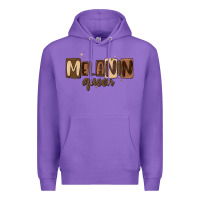 Purple melanin queen Premium Hoodie - MaliasSmallBusiness