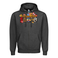 Charcoal Heather transportation squad Zipper Hoodie - texasbilliewilder