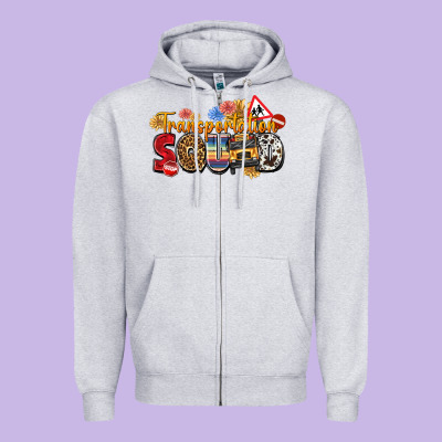 Transportation Squad Zipper Hoodie Designed By Texasbilliewilder